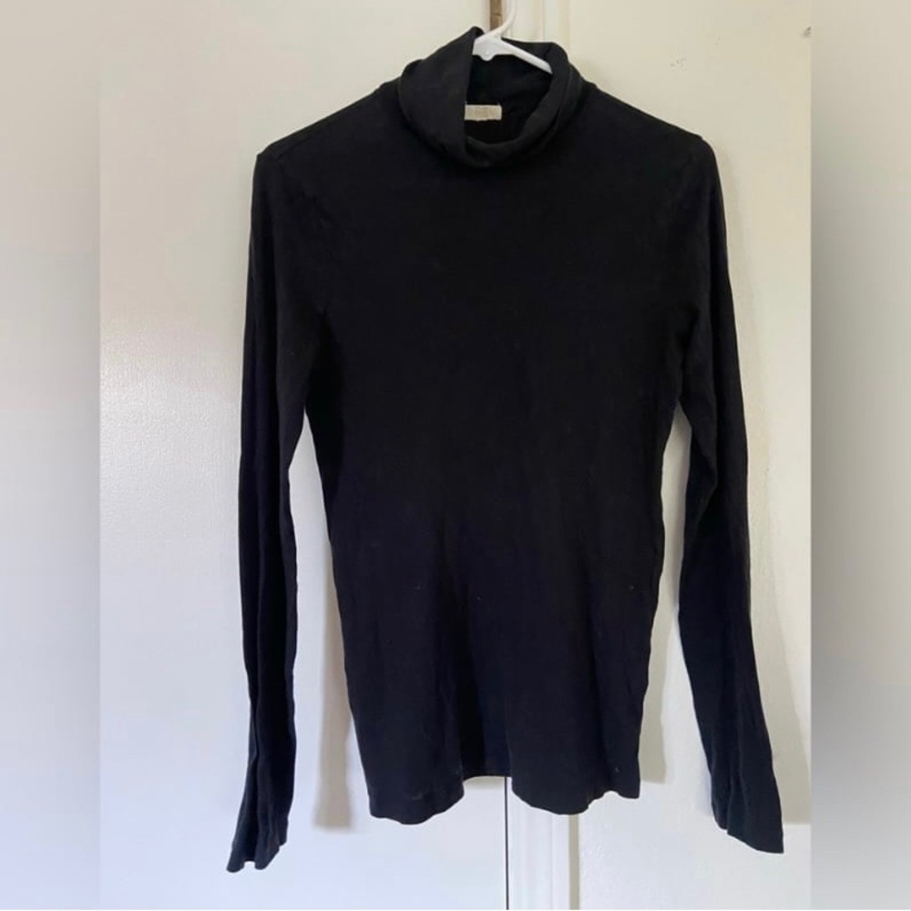 J. Crew Black Turtleneck Women’s Large